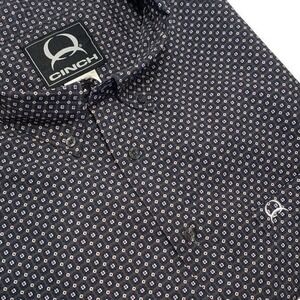 Cinch Arena Flex Performance Shirt S/S Mens XL Multicolor Geometric Dotted Print